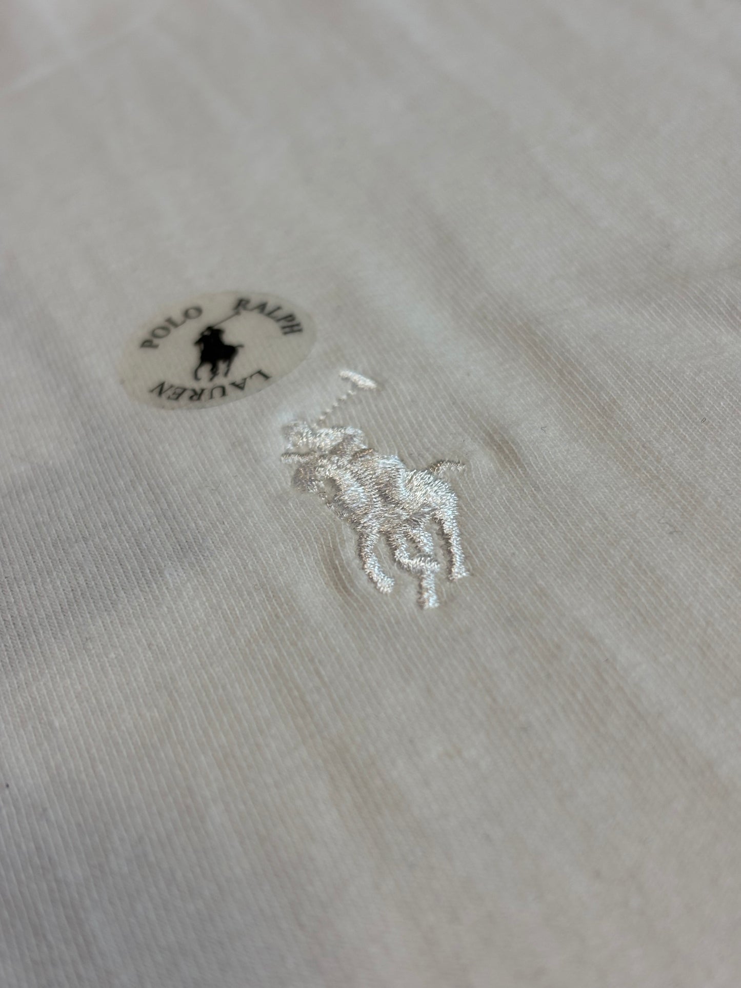 T-Shirt Ralph Lauren Tee Special Cotton Pima Branca Nuvem