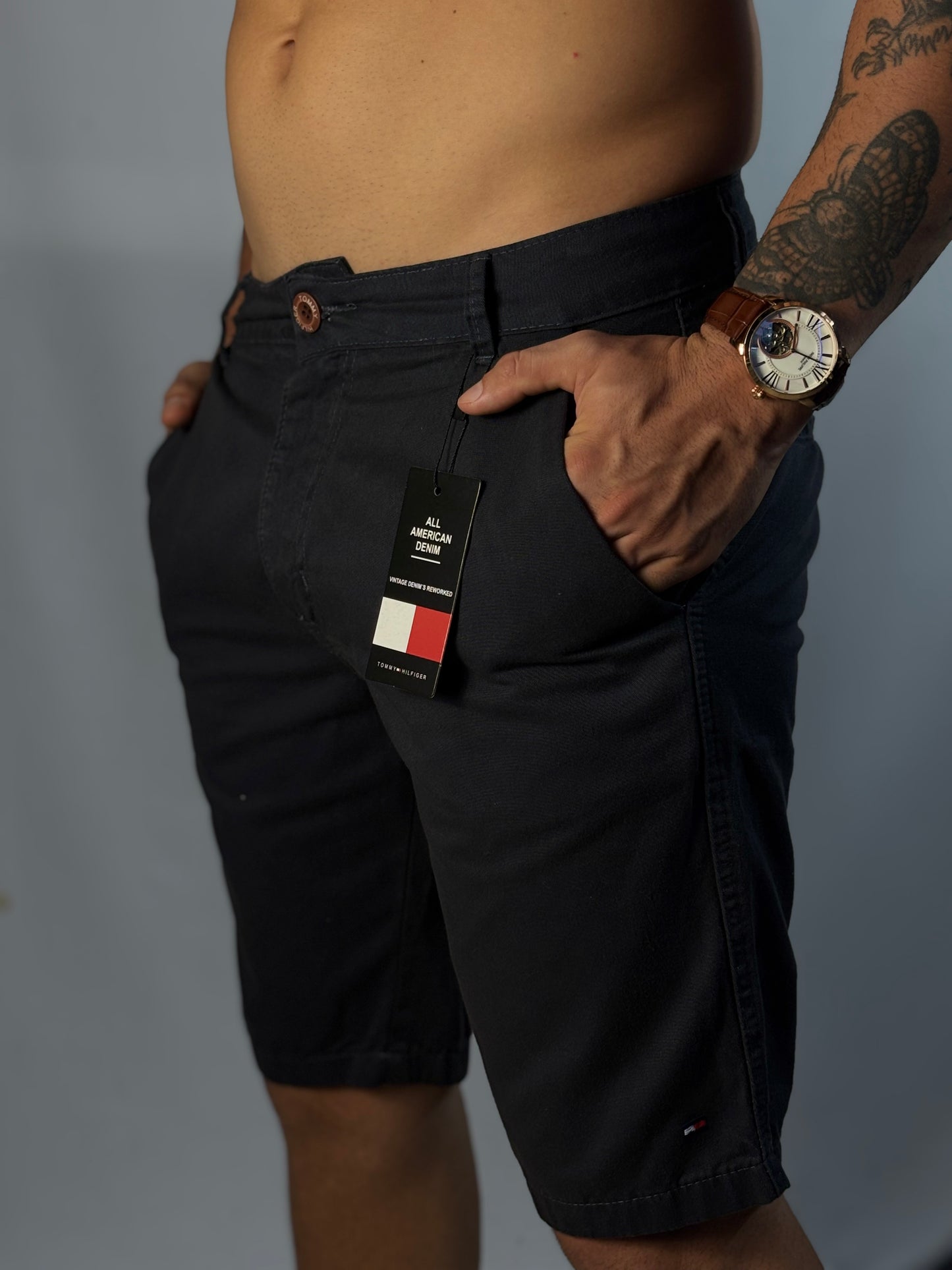 Bermuda Alfaiataria Tommy | Sarja Twill Soft -  Cinza