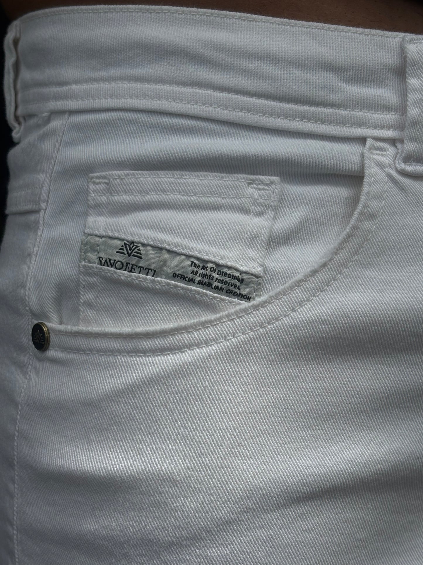 Calça Sarja Favoretti | Slim Fit Elite Twill