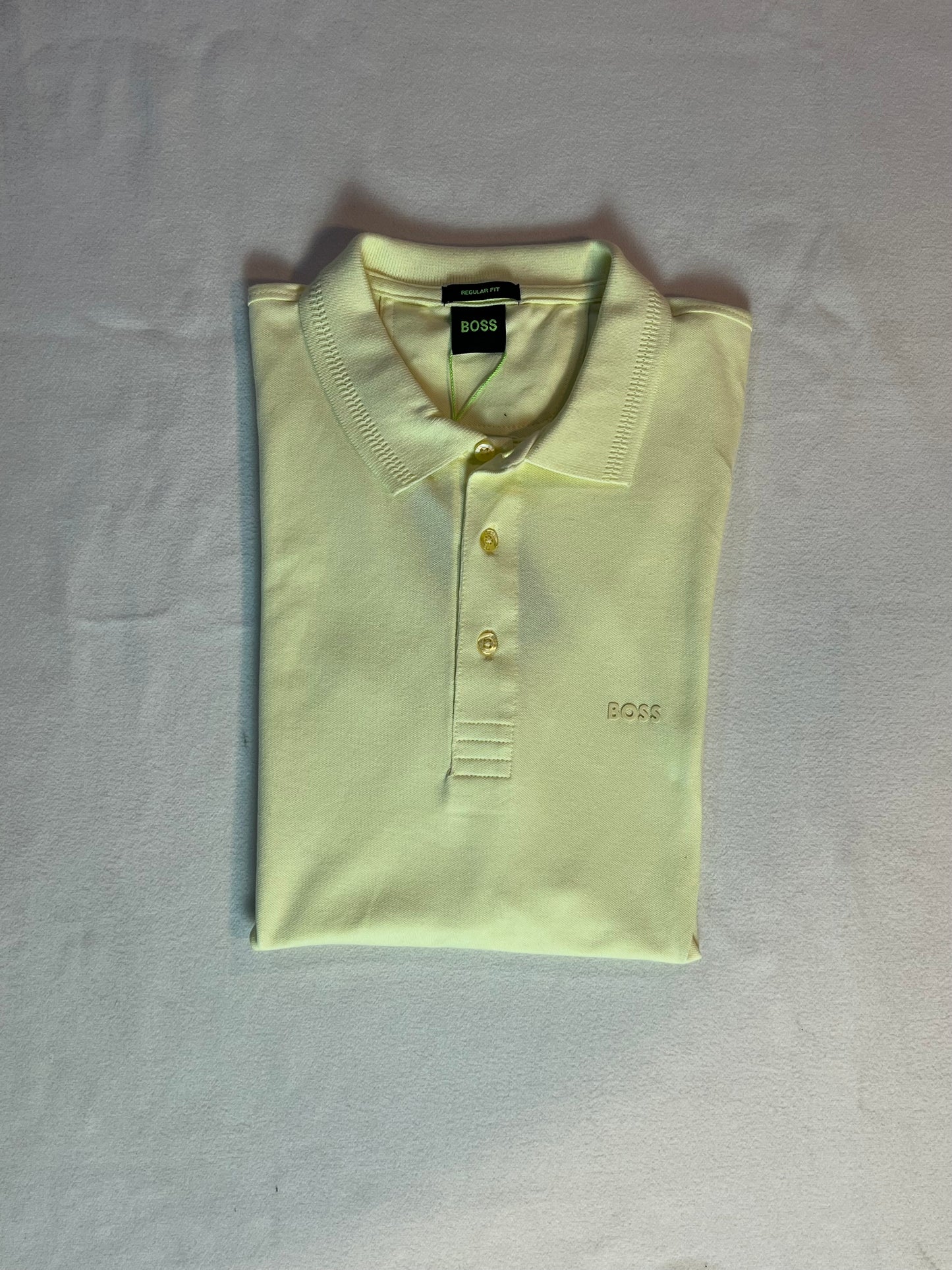 Camisa Polo Boss verde lima