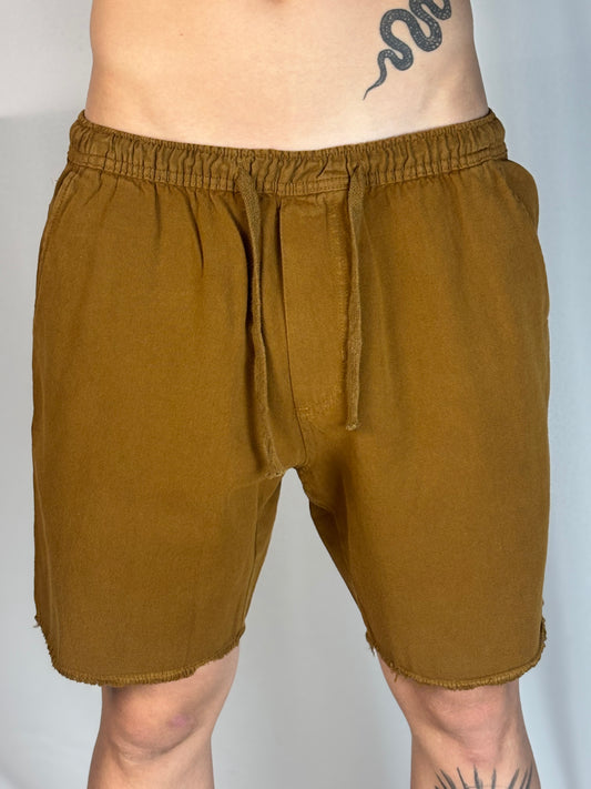 Short Casual Osklen | Sarja natural Flow - Caramelo