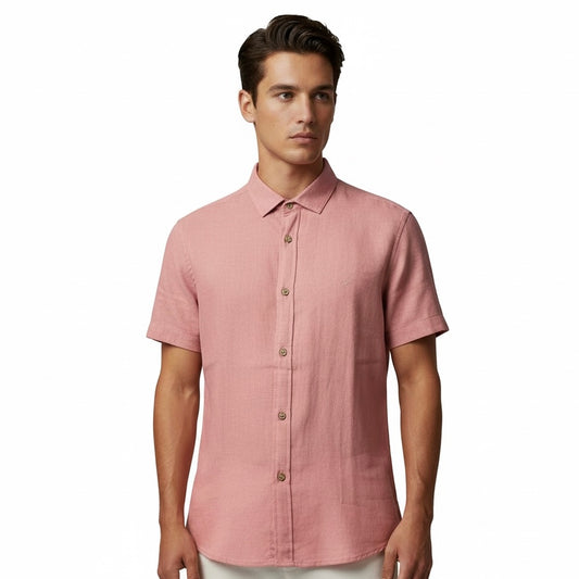 Camisa X | Casual Linho - Light Coral