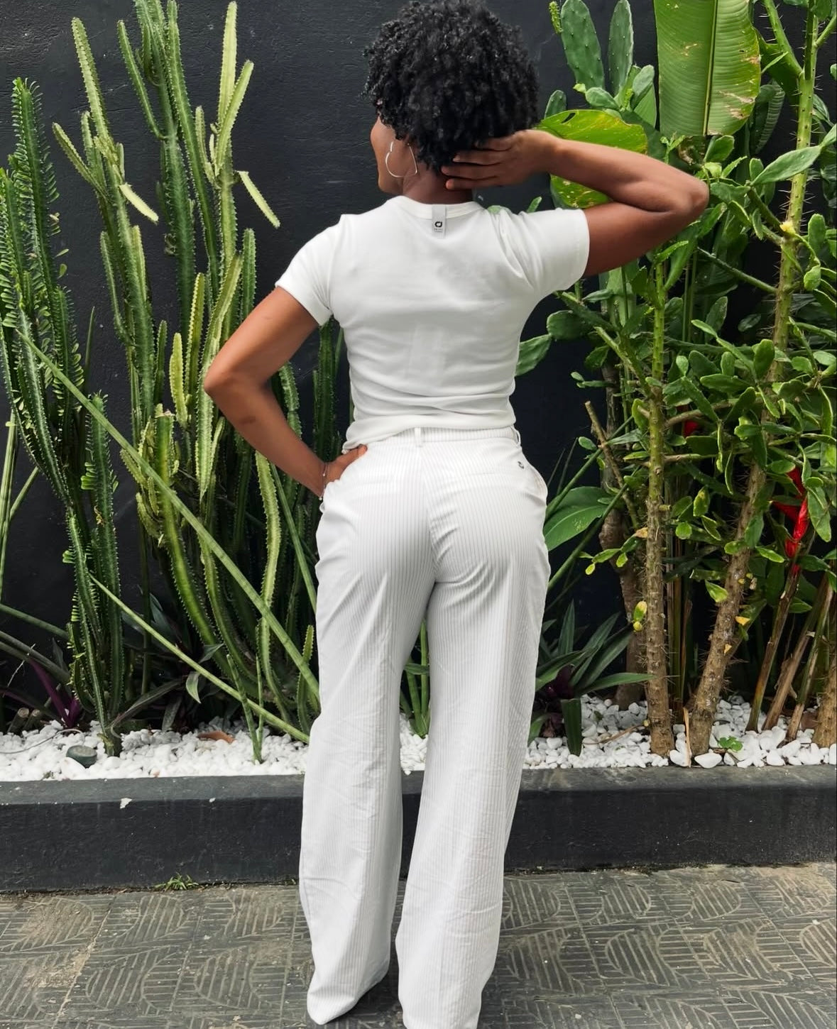 CALÇA LISTRADA  JADE