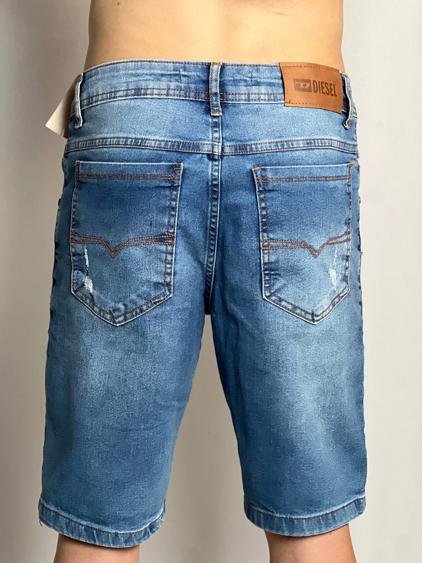 Bermuda Jeans Diesel | Denim Crown - Slate Distressed