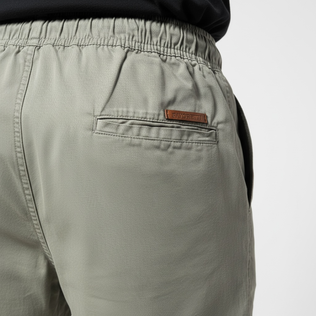Short Casual Favoretti | Sarja Ateliê - Safari Sage Cáqui