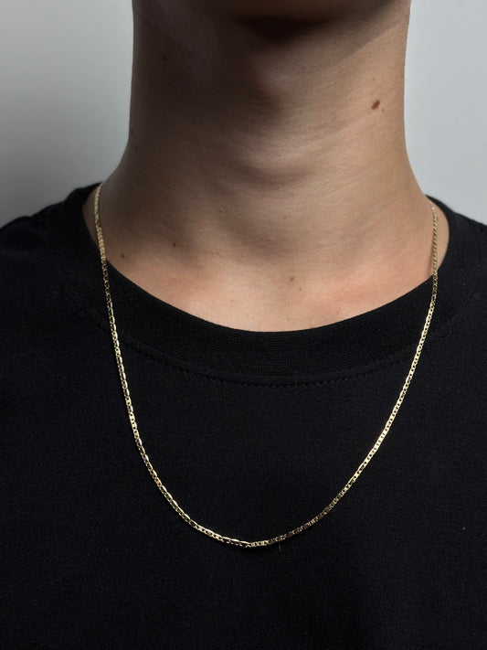 Piastrine | corrente banhada a ouro 18K | 60cm