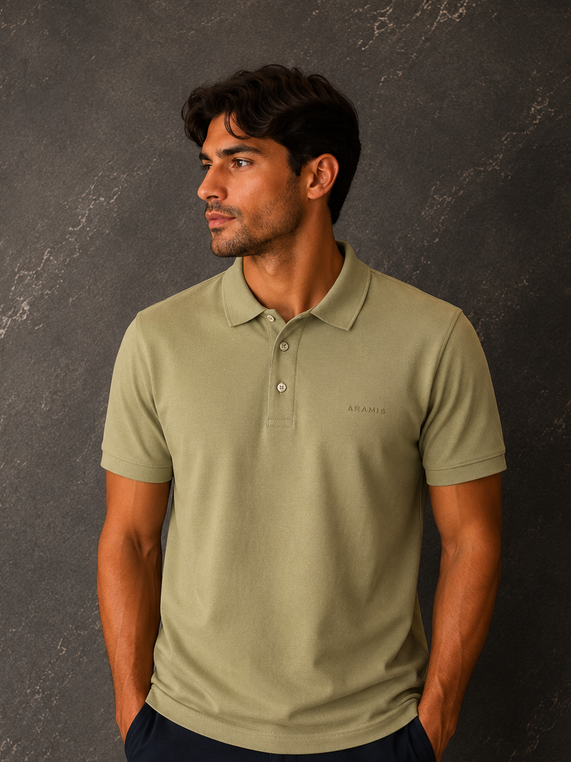 Camisa Polo Aramis Verde Caqui
