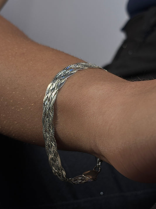 Pulseira De Prata Italian Rope 18CM