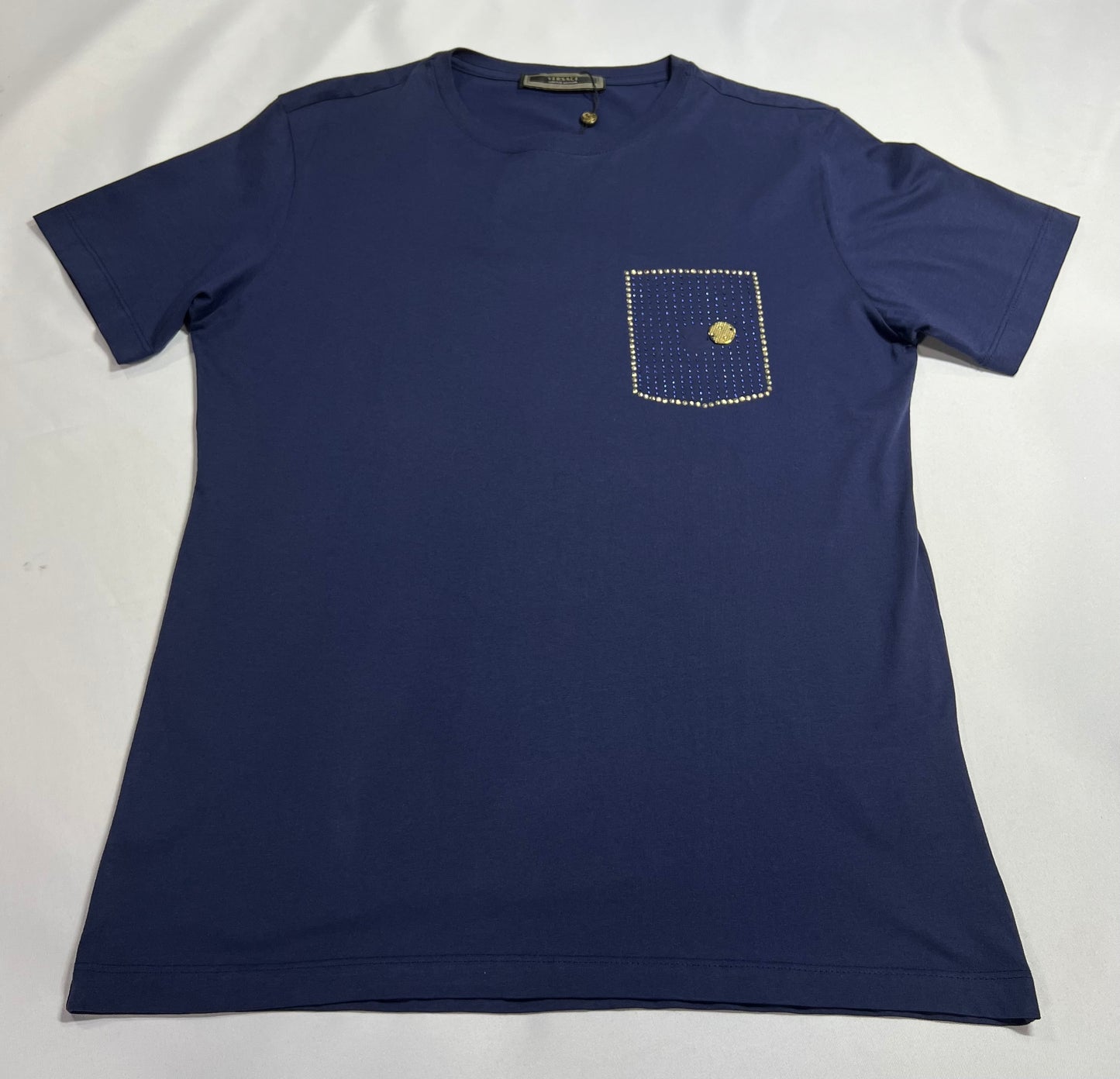 CAMISETA PERUANA VERSACE AZUL MARINHO