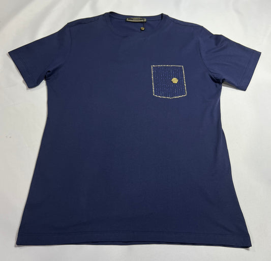 CAMISETA PERUANA VERSACE AZUL MARINHO
