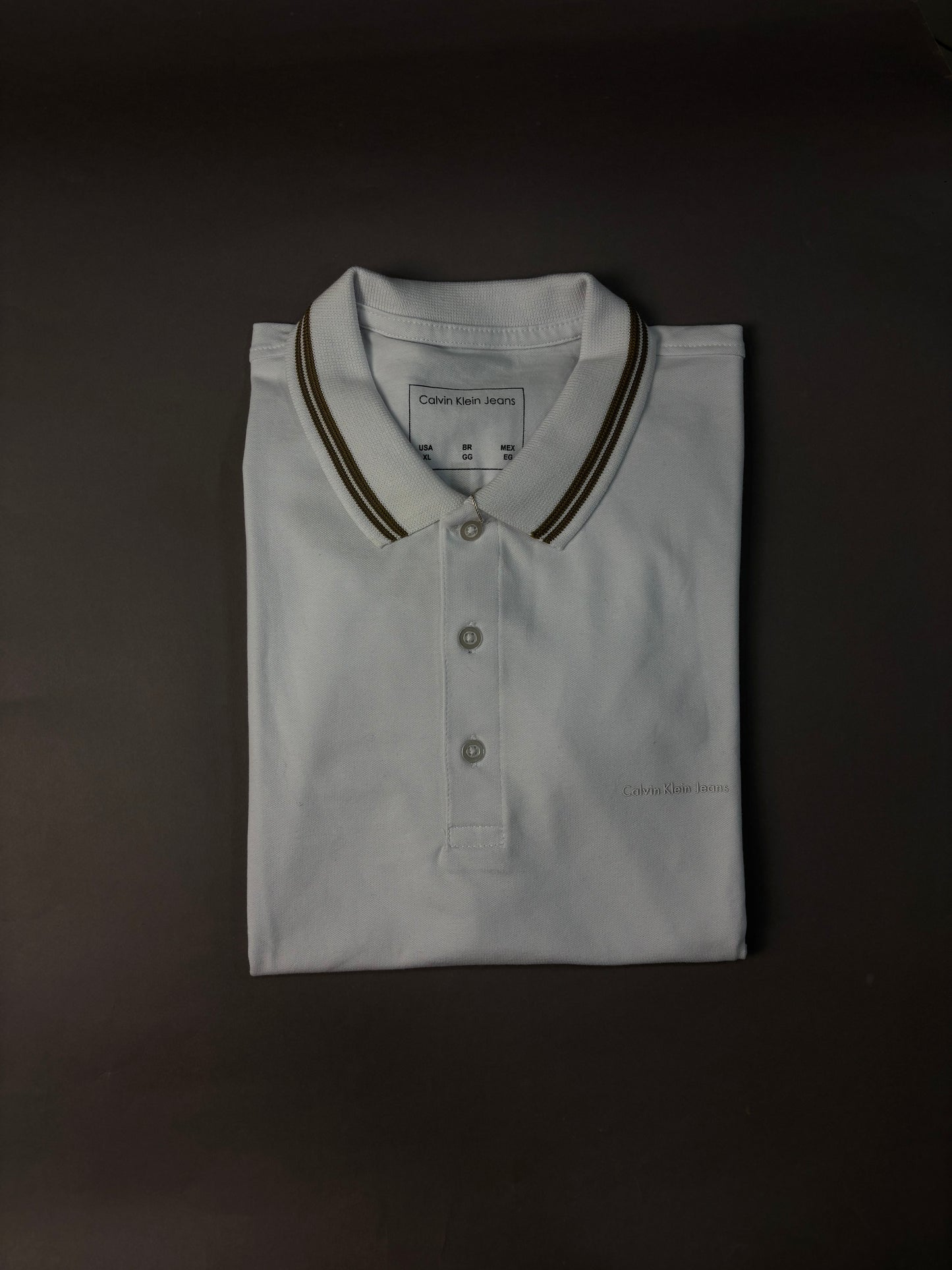 Camisa Polo Calvin Klein | Piquet - Nuvem