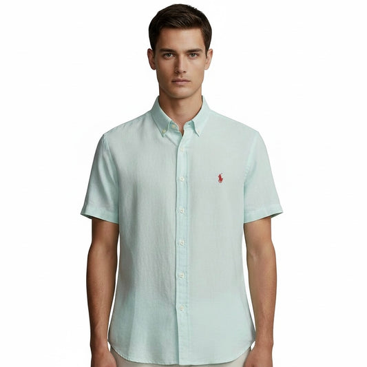 Camisa Ralph | Casual Linho - Ocean