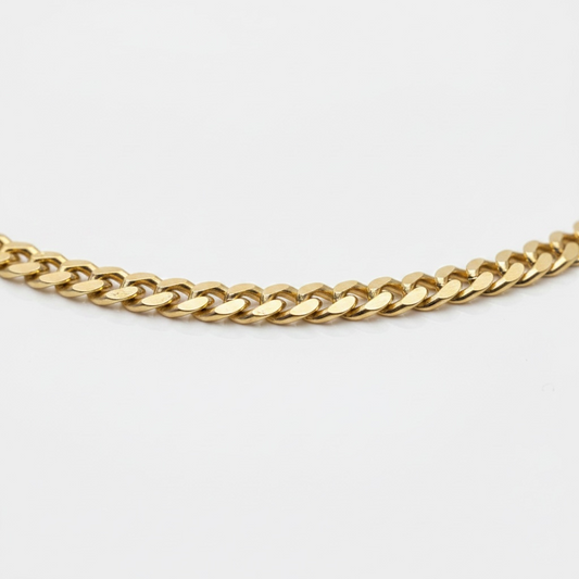 Grumet | corrente banhada a ouro 18K | 60cm