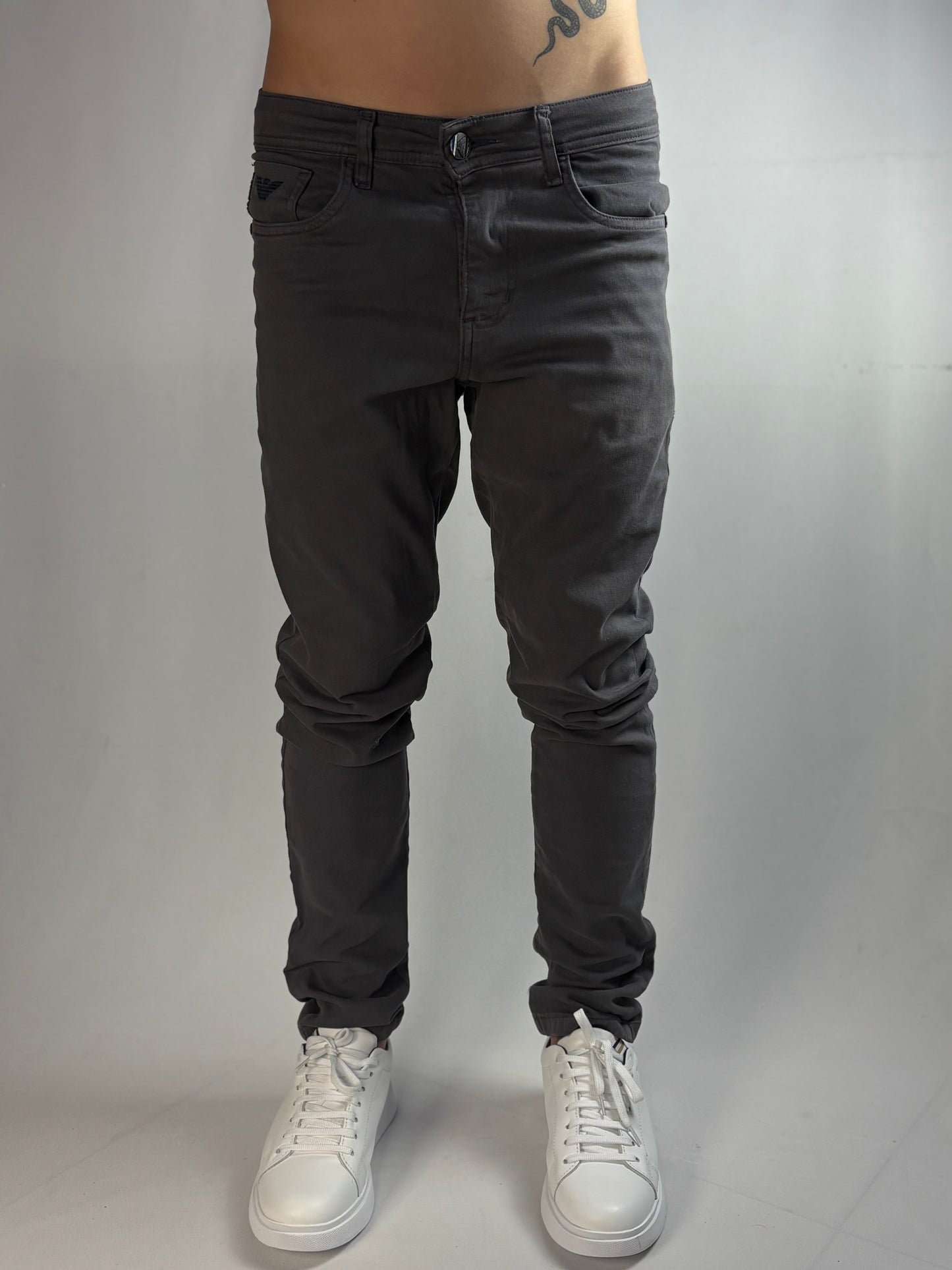 Calça Jeans Armani | Skinny - Cinza