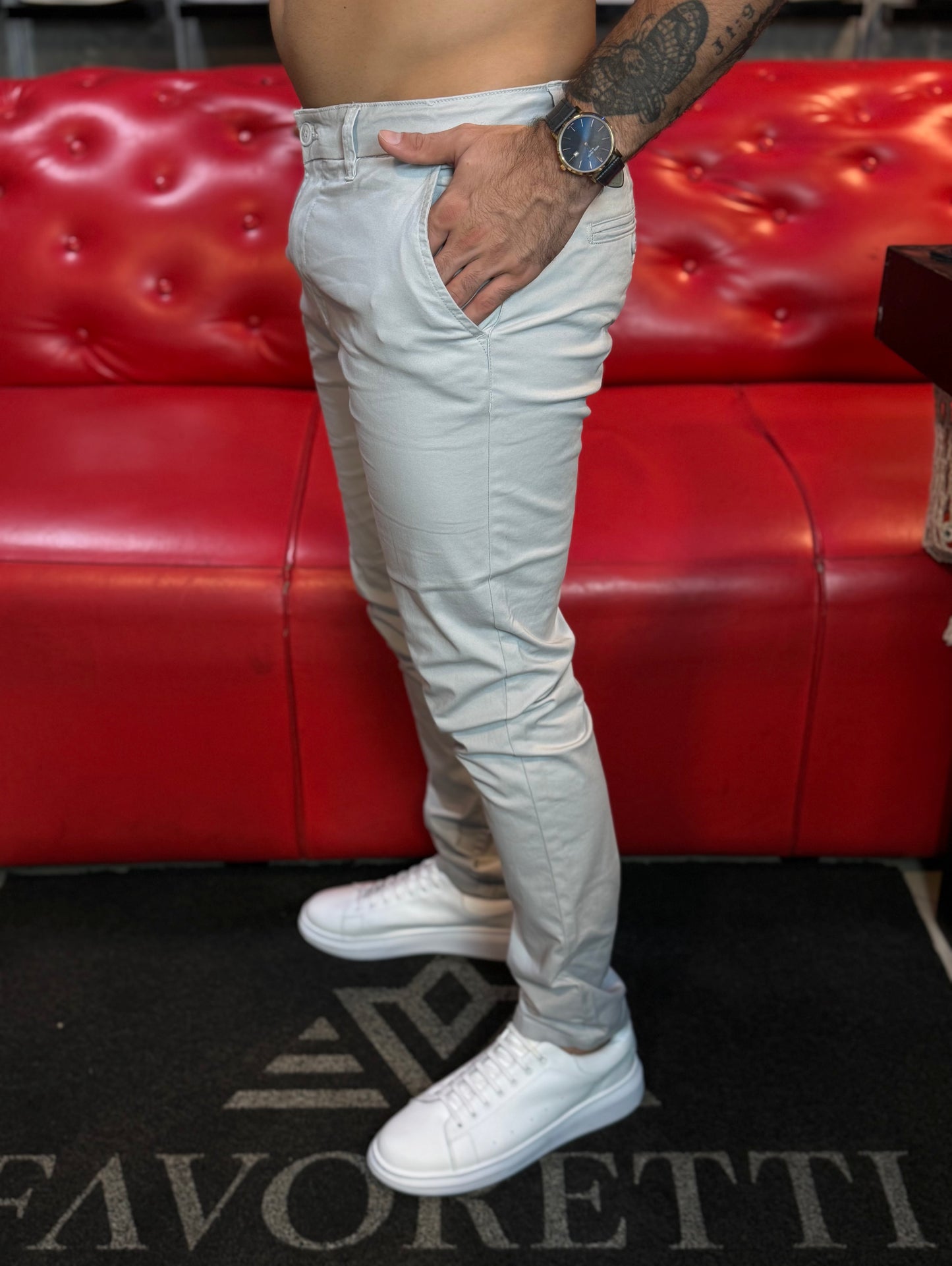 Calça Favoretti Alfaiataria cinza