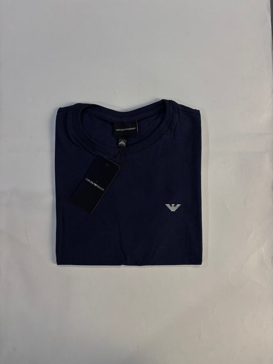 T-Shirt Armani | Tee Special Cotton Stretch Pima -  Azul Marinho Clássica