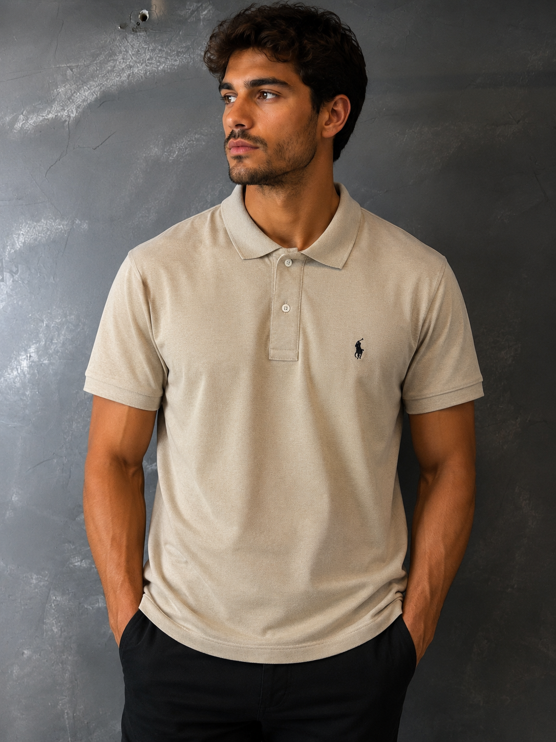 Camisa Polo Ralph Lauren Bege claro