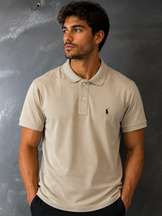 Camisa Polo Ralph Lauren Bege claro