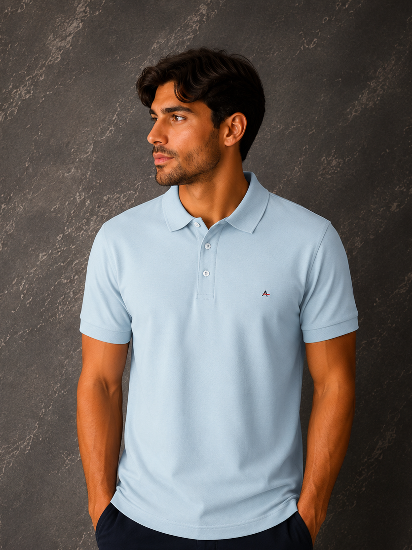 Camisa Polo Aramis Azul claro