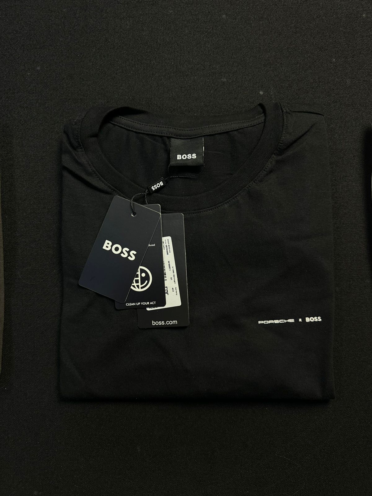 Camiseta Porshe Boss | Pima Cotton - Preta
