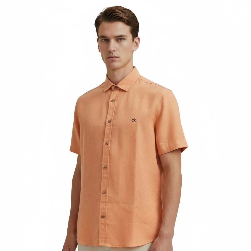 Camisa X | Casual Linho - Orange