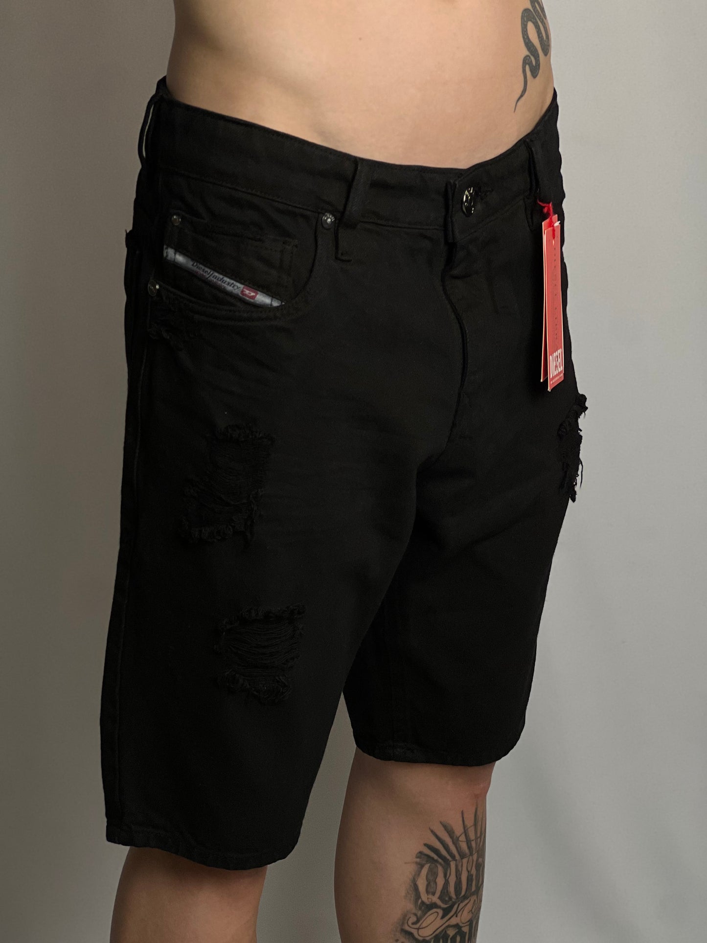 Bermuda Jeans Diesel | Denim Crown - Black ônix