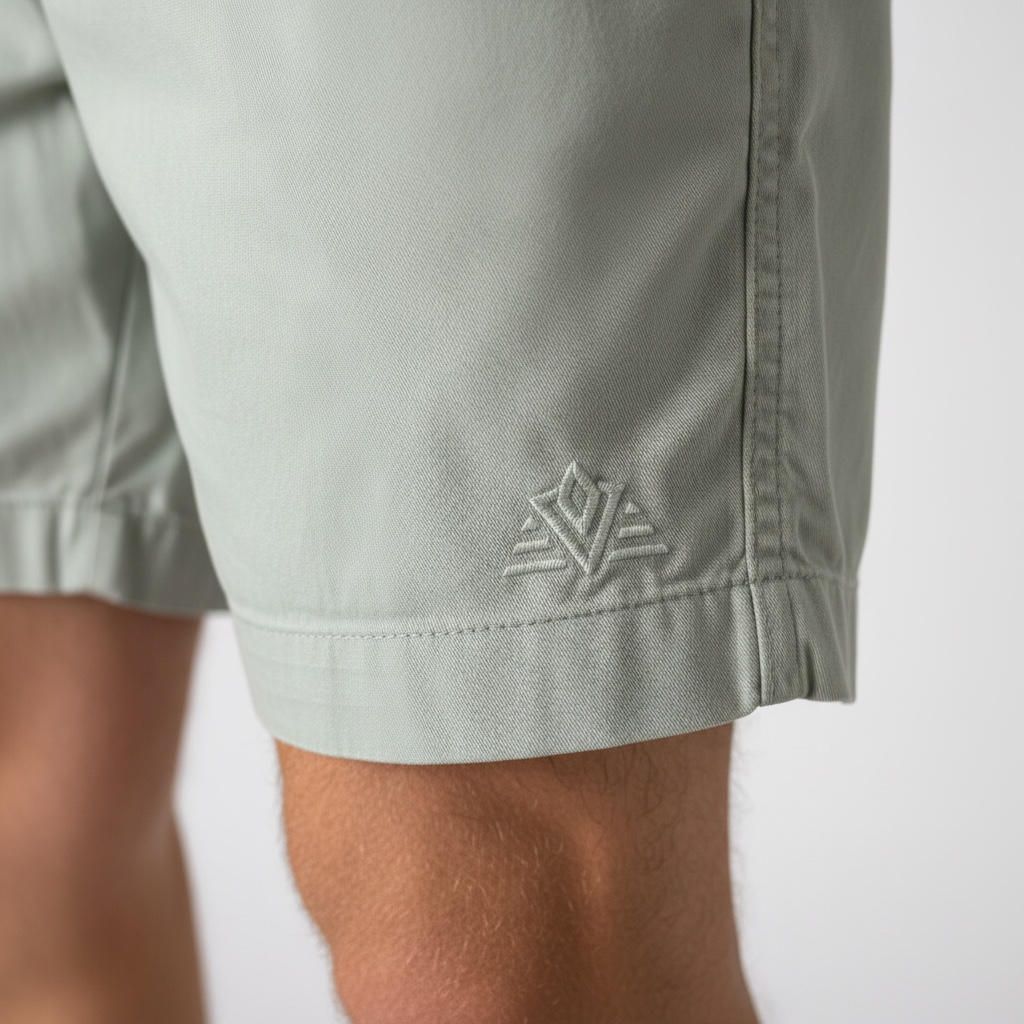 Short Casual Favoretti | Sarja Ateliê - Ice Water Green Chrystal