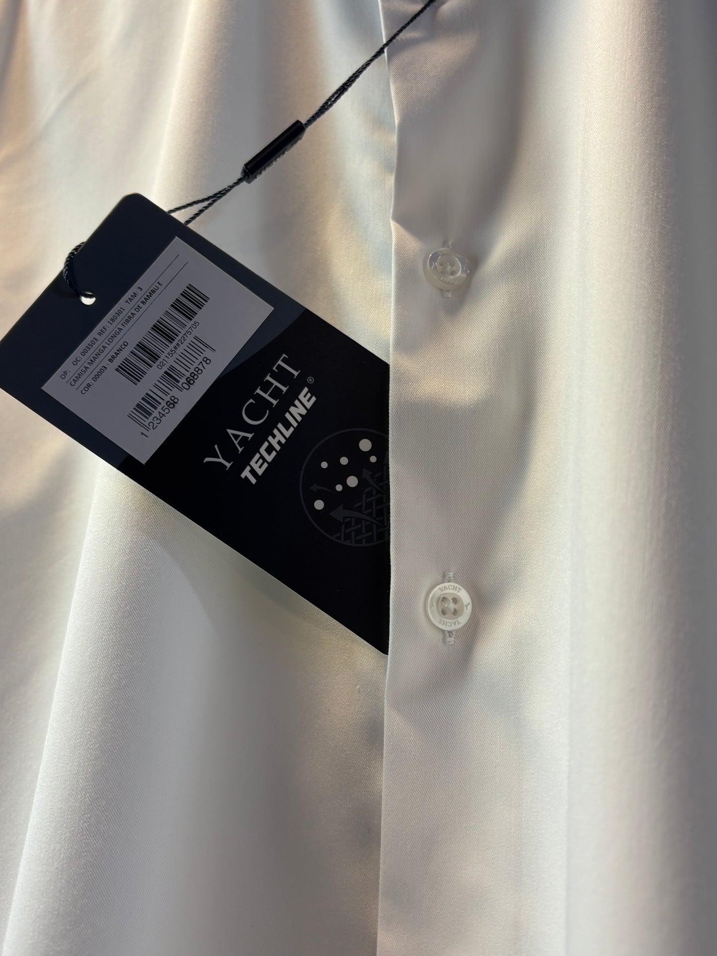 Camisa Social Yacht - Slim Fit  - Fibra de Bambu - Branco