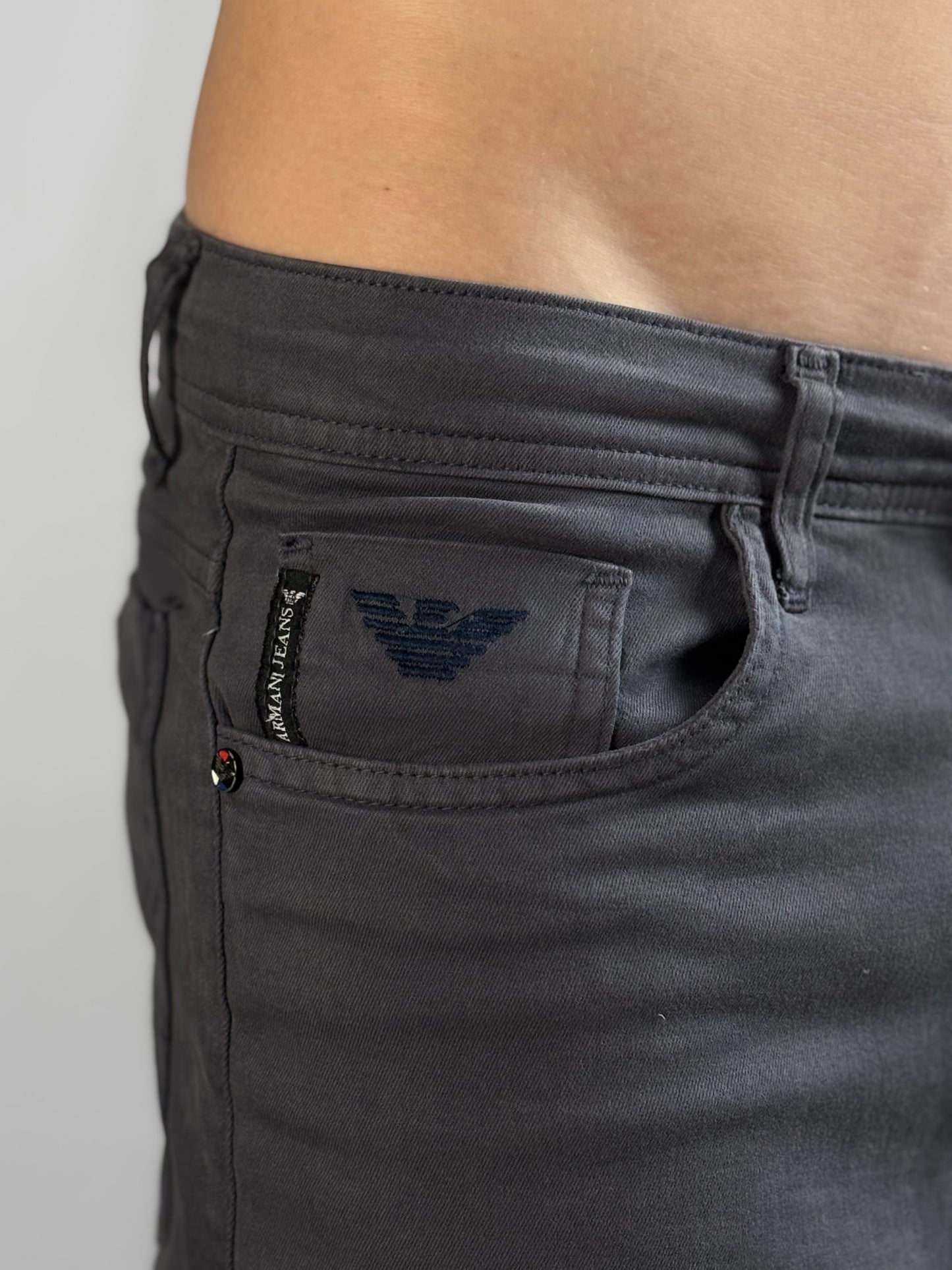 Calça Jeans Armani | Skinny - Cinza