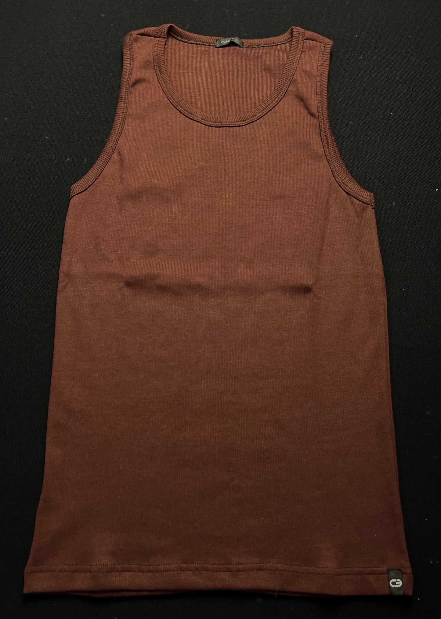 Regata Conceito | Ribbed Fit Tank Canelada - Dark Mocha Mousse
