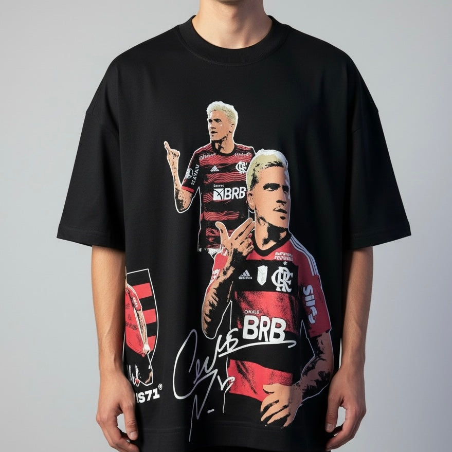Camiseta Oversized | +71 Pedro | Preta