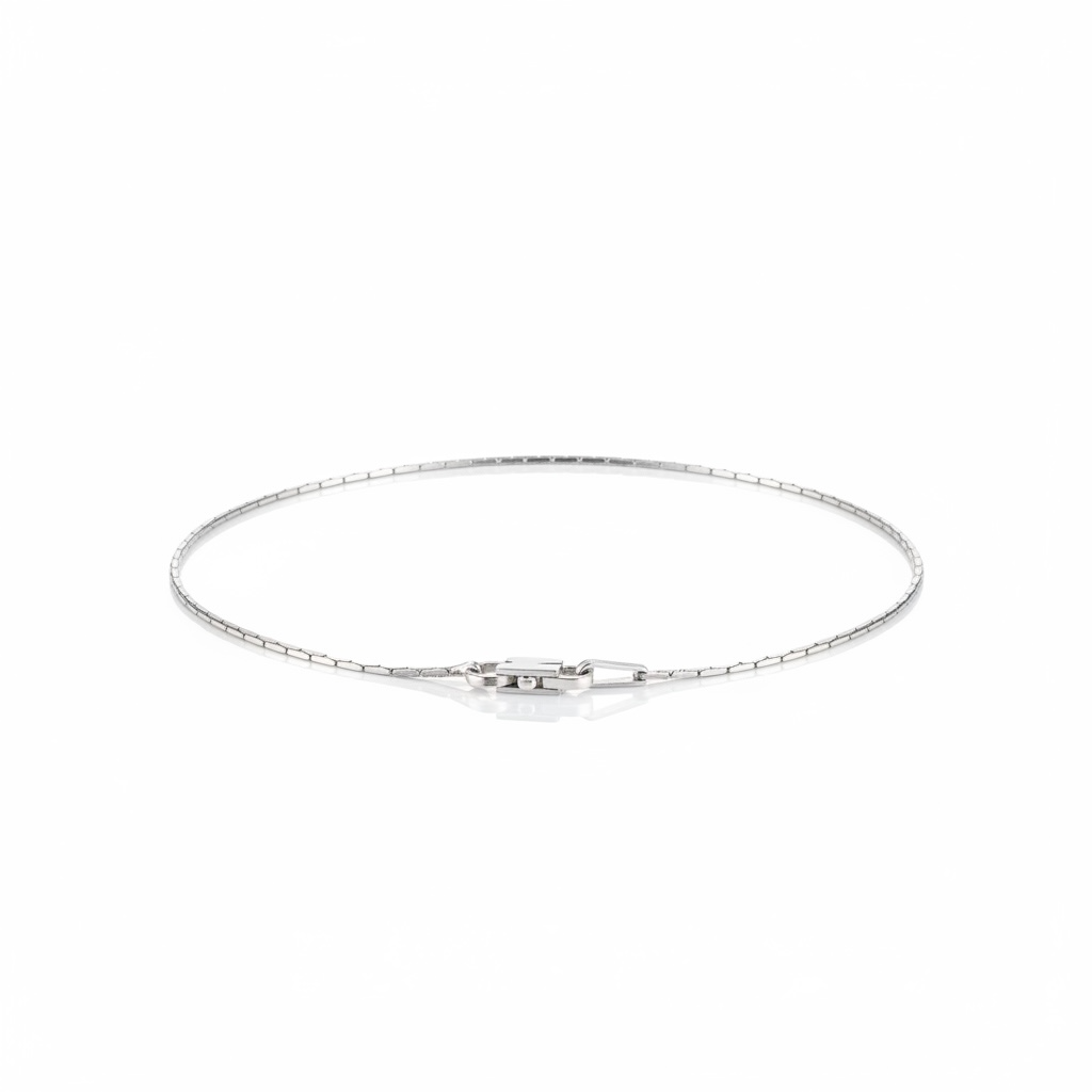Pulseira De Prata Veneziana Slim 18,5CM