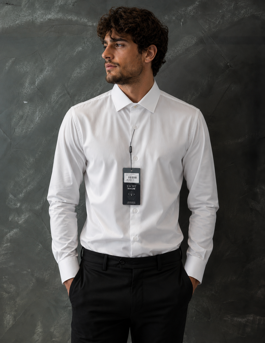 Camisa Social Yacht - Slim Fit  - Fibra de Bambu - Branco