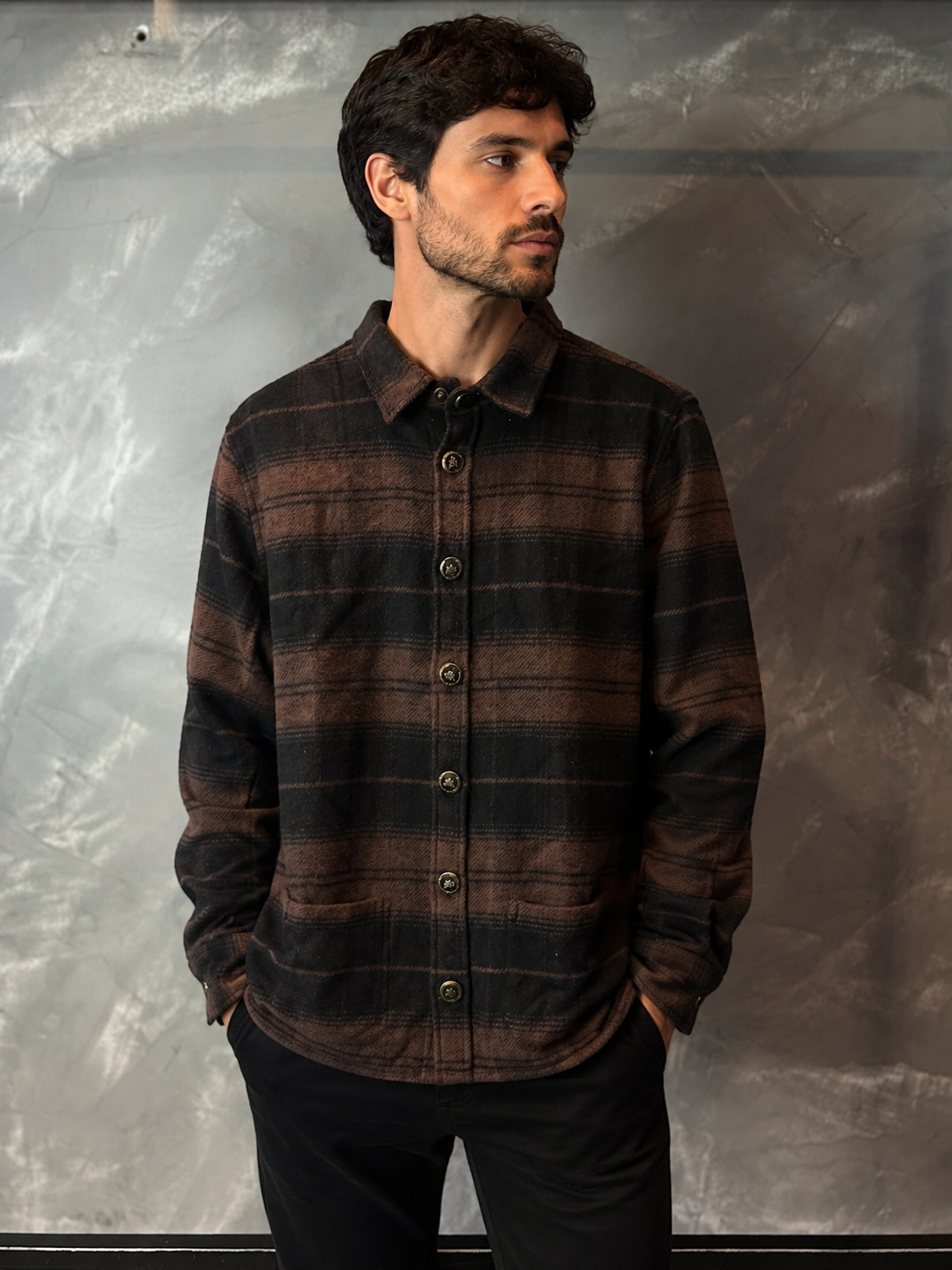 Camisa Favoretti Overshirt Xadrez       Lamborghini Drop 1