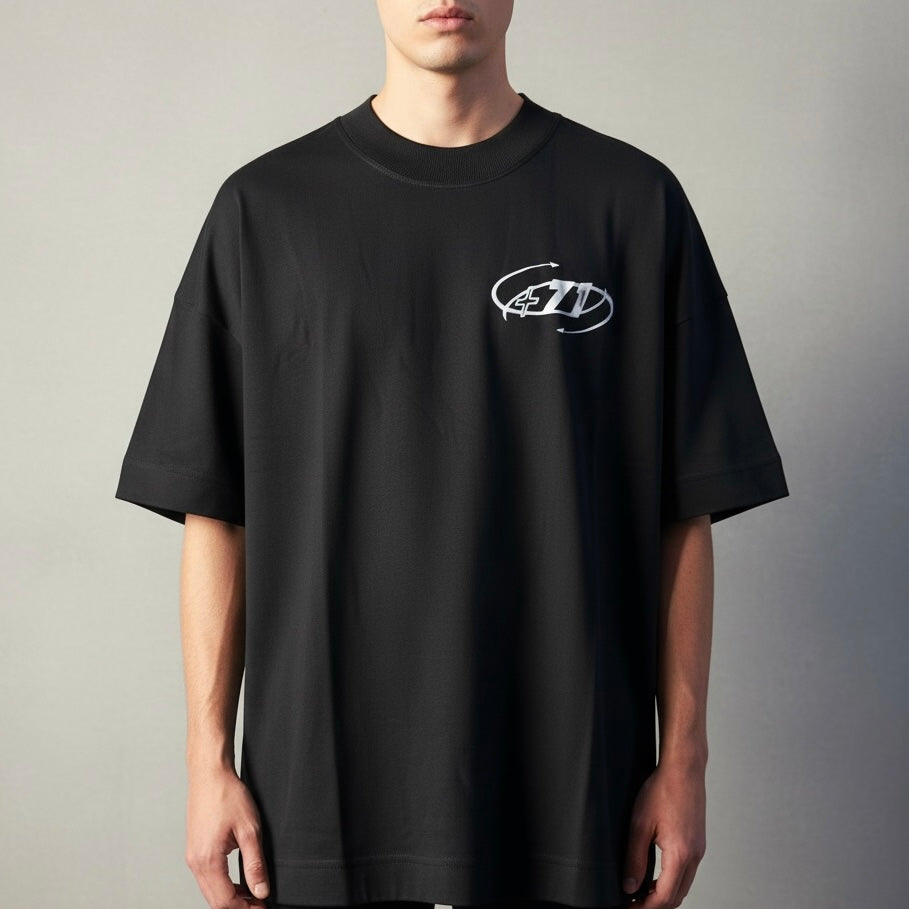Camiseta Oversized | +71 Positive Clothing | Preta
