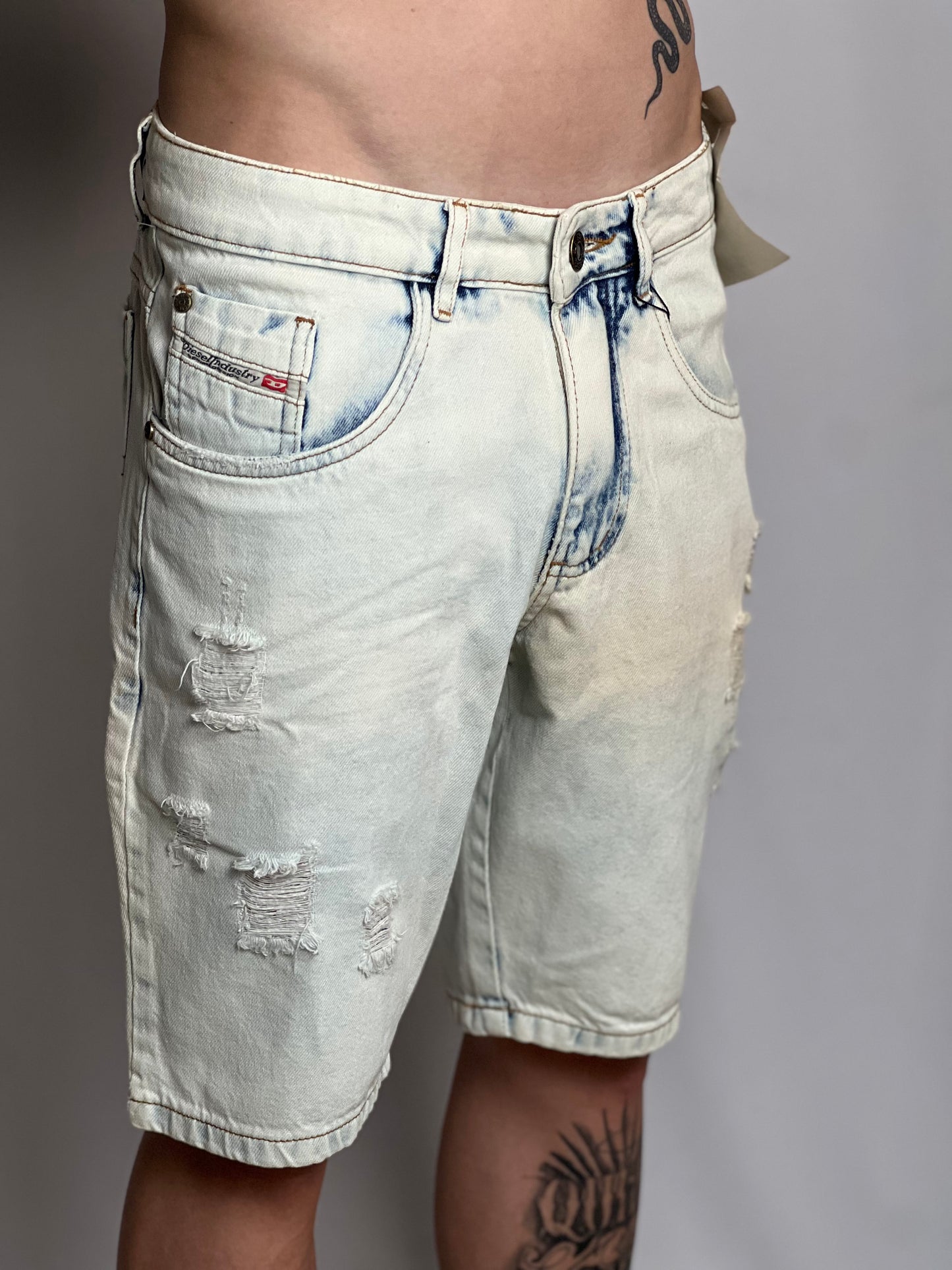 Bermuda Jeans Diesel | Denim Crown - White ocean