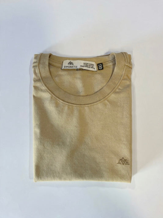 T-Shirt Favoretti | Cotton Fav - Flag Monocromática De La Crème