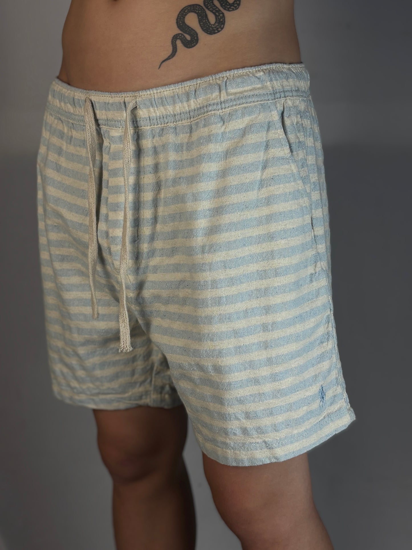Short Casual Polo Ralph Lauren | Sarja natural Flow - Listrado Azul