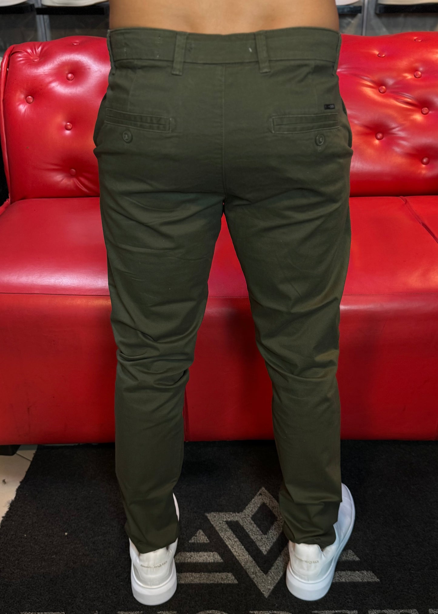 Calça Favoretti Alfaiataria verde militar