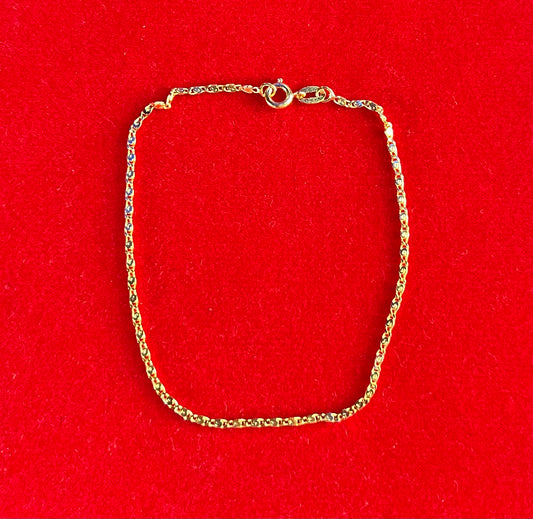 Singa Pura| Pulseira Banhada a Ouro 18K - 20 cm
