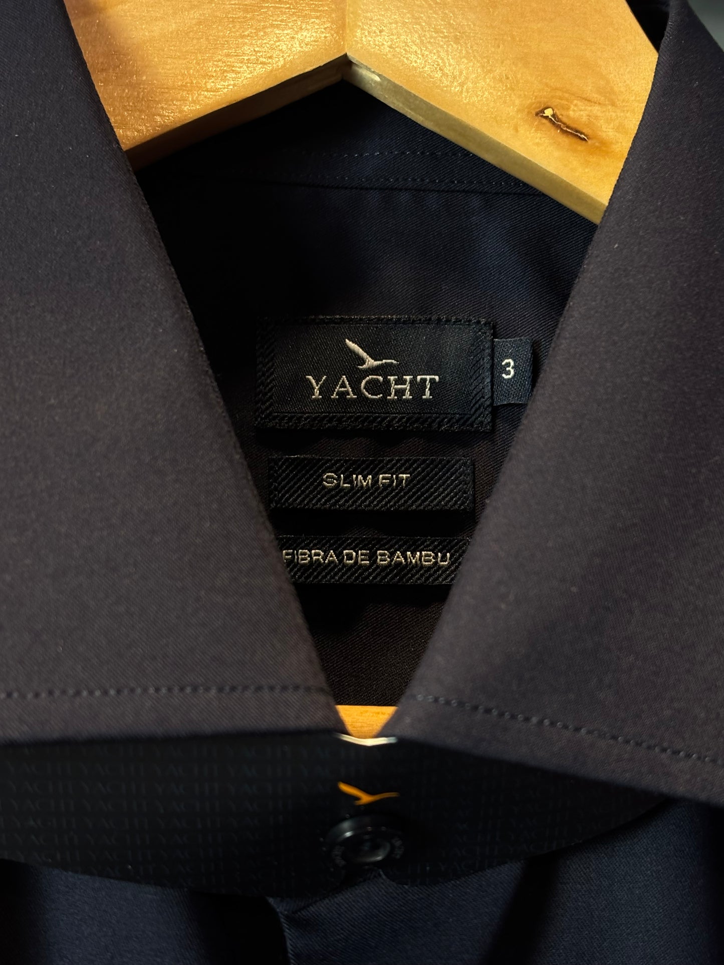 Camisa Social Yacht - Techline - Slim Fit - Azul Marinho