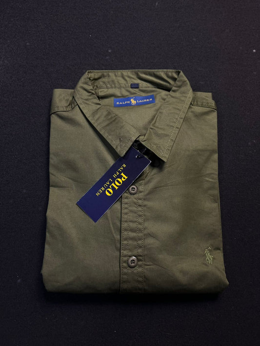 Camisa Social Polo Ralph Lauren| Drop Sarja High Perfomance - Olive Force