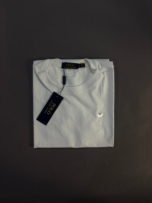 T-Shirt Ralph Lauren | Tee Special Cotton Pima -  Branca Nuvem