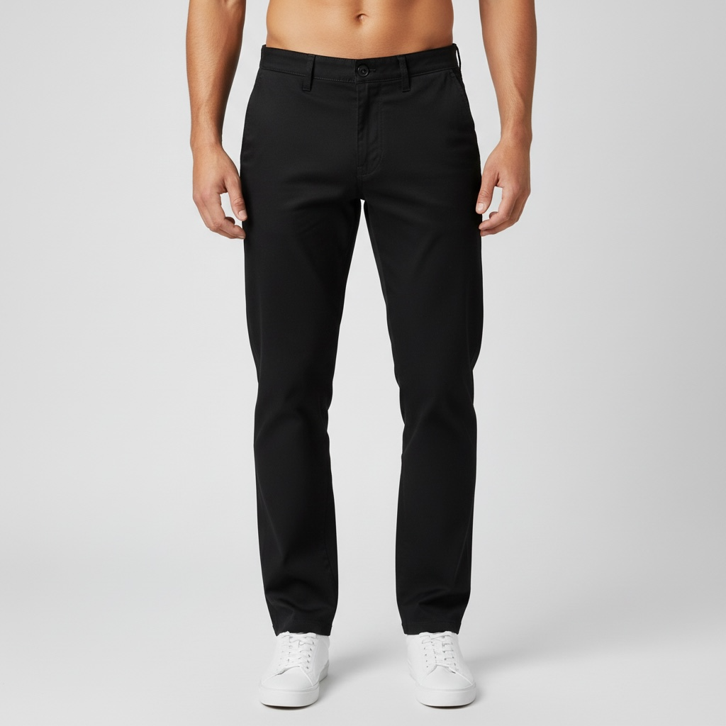 Calça Favoretti Essential Pants Casual de Alfaiataria Slim Fit - Nero