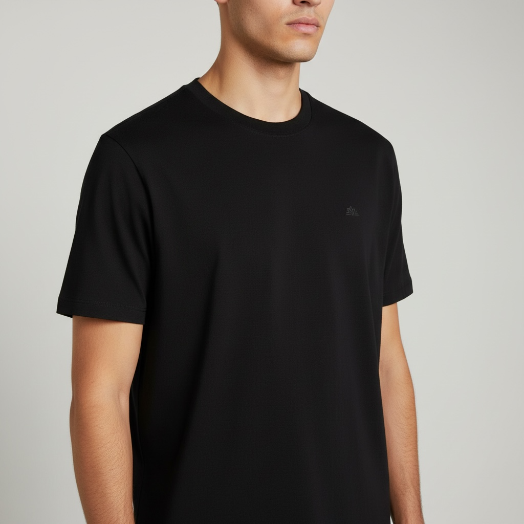 T-Shirt Favoretti | Cotton Fav - Flag Monocromática Diamante Negro