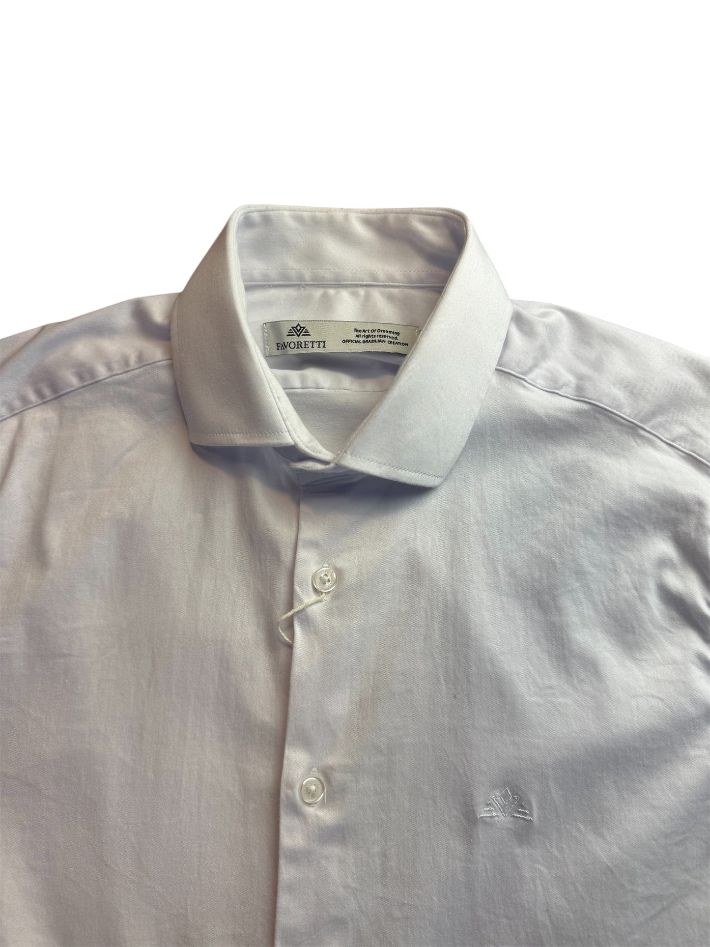 Camisa Social Ateliê Favoretti Algodão Egípcio com Elastano