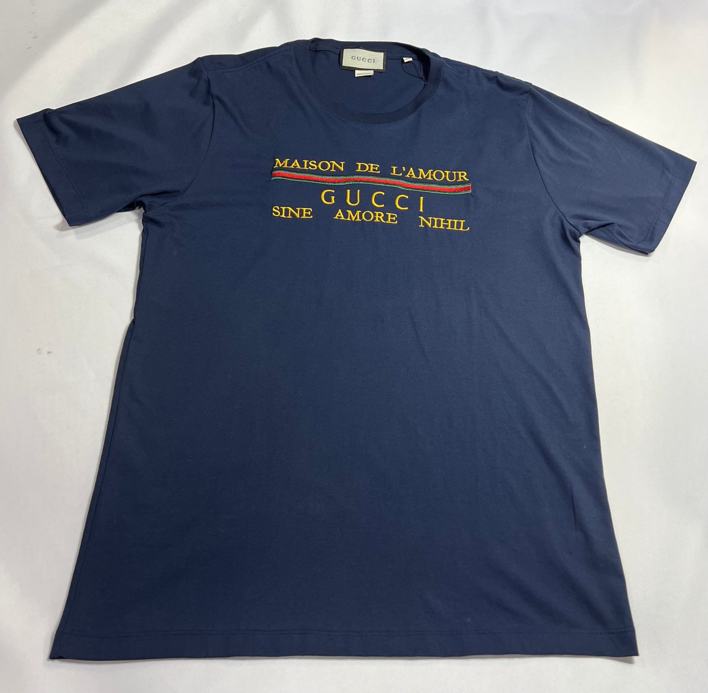 CAMISETA PERUANA GUCCI AZUL MARINHO