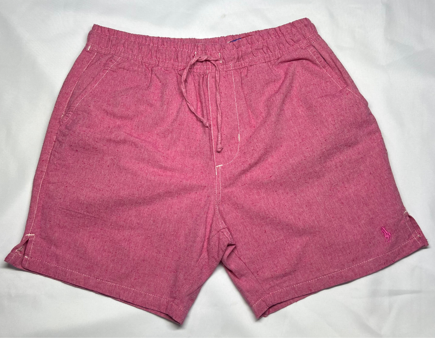 SHORT CASUAL LINHO RALPH LAUREN ROSA