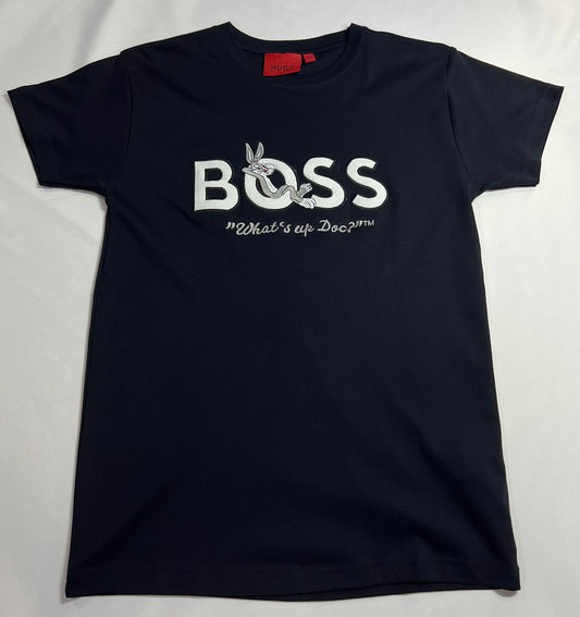 CAMISETA PERUANA HUGO BOSS PAPA LÉGUAS AZUL MARINHO