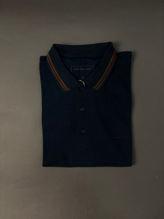 Camisa Polo Calvin Klein | Piquet - Azul Marinho